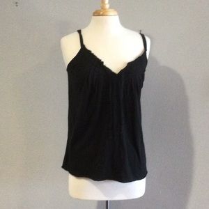 Patrick Robinson Strappy Raw Hem Tie Front Tank Size Large